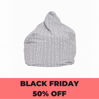 Pebbles Lane Grey & Pink Bean Bag