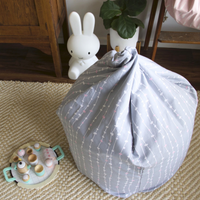 Pebbles Lane Grey & Pink Bean Bag