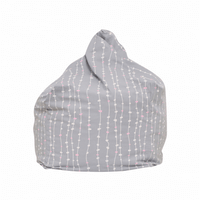 Pebbles Lane Grey & Pink Bean Bag