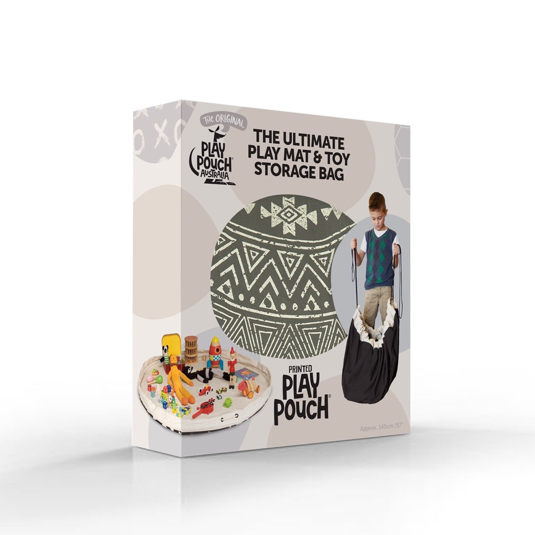 Charcoal Boho Play Pouch EU/UK - PRE ORDER