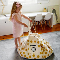 Glitter Gold Dots Play Pouch