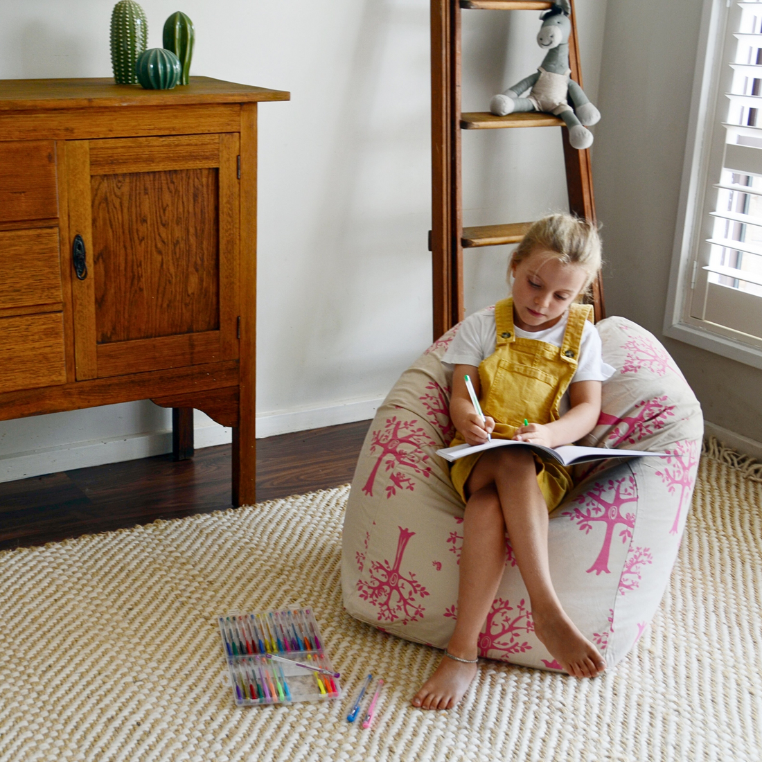 Orchard Pink Bean Bag