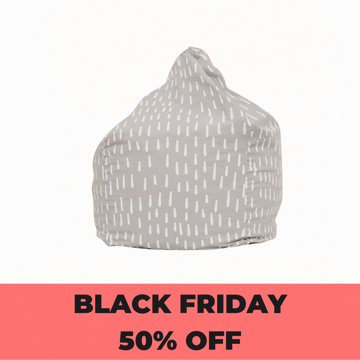 Raindrops Bean Bag - Grey