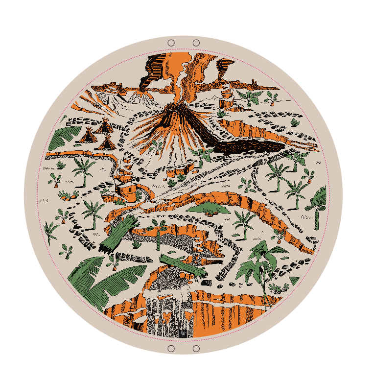 Dino Island Play Pouch - PRE ORDER